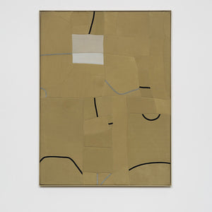 Henry Jock Walker, Dune, 2021, stretched found Neoprene, powder coated alu-minium frame, 122 x 92 cm