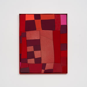 Henry Jock Walker, Hot MOP, 2021, stretched found Neoprene, powder coated al-uminium frame, 52 x 42 cm