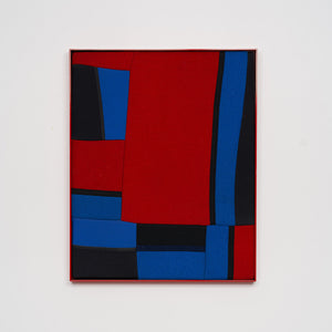 Henry Jock Walker, Jack Aleeda, 2021, stretched found Neoprene, powder coated aluminium frame, 52 x 42 cm