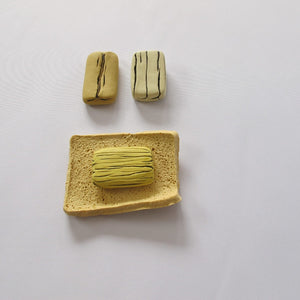 Honor Freeman, Colour palette for a pandemic study I, 2021, slipcast porcelain, 19 x 11.5 x 1.5 cm