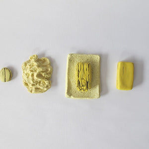 Honor Freeman, Colour palette for a pandemic study II, 2021, porcelain, 12 x 30 x 2.5 cm