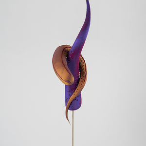 Julia Robinson, Beatrice, 2019–20, silk, thread, felt, steel, brass, gold-plated copper, foam, cardboard, pins, fixings, 300 x 380 x 270 cm, for the Adelaide Biennial of Australian Art: Monster Theatres, 2020