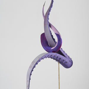Julia Robinson, Beatrice, 2019–20, silk, thread, felt, steel, brass, gold-plated copper, foam, cardboard, pins, fixings, 300 x 380 x 270 cm, for the Adelaide Biennial of Australian Art: Monster Theatres, 2020