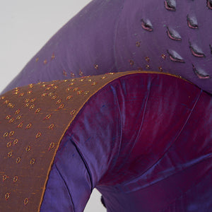 Julia Robinson, Beatrice, 2019–20, silk, thread, felt, steel, brass, gold-plated copper, foam, cardboard, pins, fixings, 300 x 380 x 270 cm, for the Adelaide Biennial of Australian Art: Monster Theatres, 2020