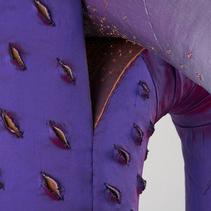 Julia Robinson, Beatrice, 2019–20, silk, thread, felt, steel, brass, gold-plated copper, foam, cardboard, pins, fixings, 300 x 380 x 270 cm, for the Adelaide Biennial of Australian Art: Monster Theatres, 2020