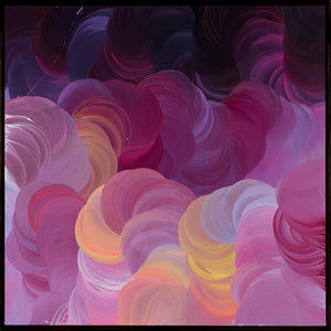 James Dodd, Mill Painting (Soft Purple), 2018, acrylic on canvas, 96 x 96 cm