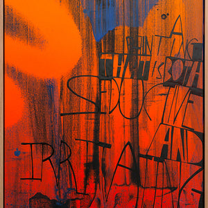 James Dodd, A painting that is both seductive and irritating, 2015, acrylic on can-vas, 76 x 61 cm