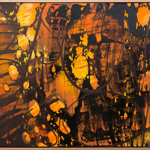 James Dodd, Brown mission, 2015, acrylic and enamel on canvas, 61 x76 cm