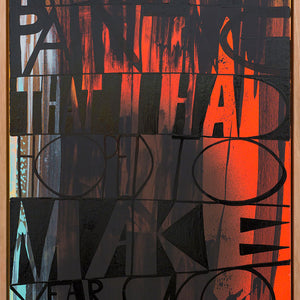 James Dodd, This is a painting that I had hoped to make years ago, 2015, acrylic and enamel on canvas, 61 x 46 cm