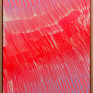 James Dodd, Devil marks, 2015, acrylic and enamel on canvas, 61 x 46 cm