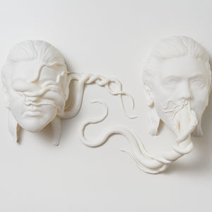 Jess Taylor, Now I Love You In The Dark, 2022, 3D printed resin and paint 37 x 62 x 18 cm, ed. of 3