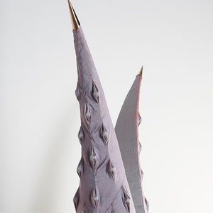 Julia Robinson, Fickle Bower (detail), 2019, silk, thread, pins, brass, steel, padding, and other mixed media, 130 x 60 x 60 cm irreg