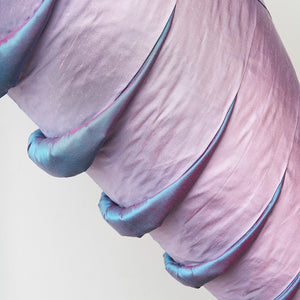 Julia Robinson, Sweet Belly (detail), 2018, gourd, silk, thread, pins, brass, gold plating, steel, and other mixed media, 130 x 100 x 50 cm irreg