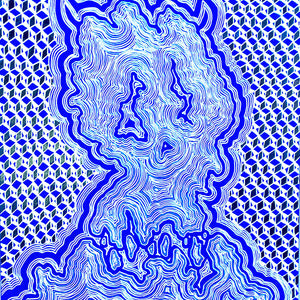 Lucas Grogan, The Devil, 2019, Ink and acrylic on archival mount board, 37 x 28 cm