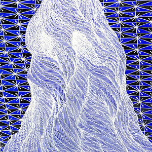 Lucas Grogan, The Ghost, 2019, Ink and acrylic on archival mount board, 37 x 28 cm