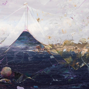 Laura Wills and James Tylor, Clouded Landscape, 2019, pastel, pencil and pigment ink on paper, 138 x 112 cm
