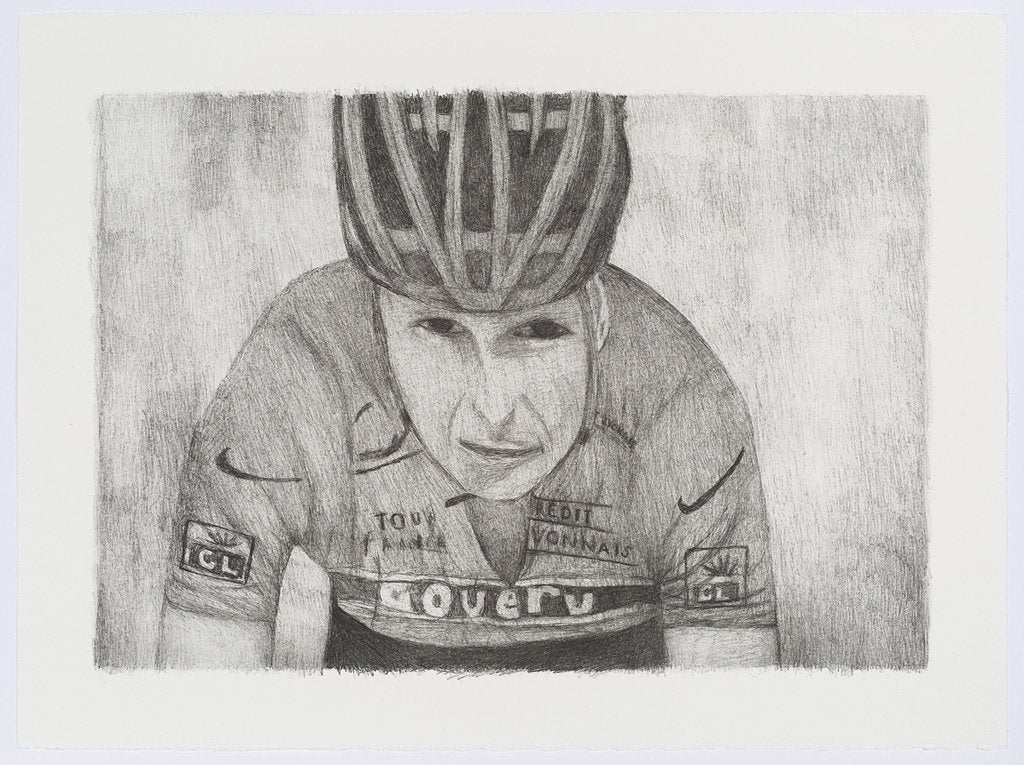 Richard Lewer 'Lance Armstrong' Lithograph Print