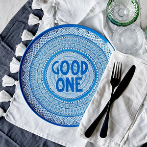 Lucas Grogan 'GOOD ONE' melamine plate