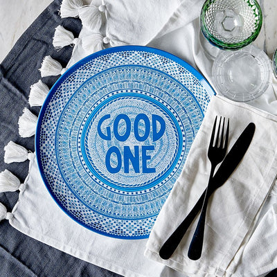 Lucas Grogan 'GOOD ONE' melamine plate