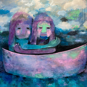 Sally Bourke, No path made clear, 2022, oil on linen. 132 x 152 cm