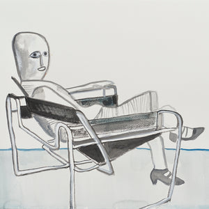 Paul Sloan, Persona, 2023, Gouache on paper, 55 x 76 cm