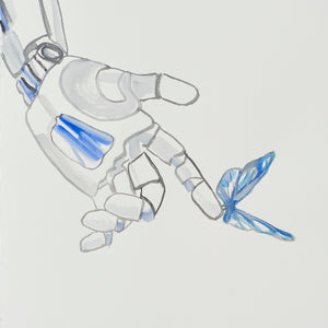 Paul Sloan, The Argument, 2023, Gouache on paper, 76 x 55 cm