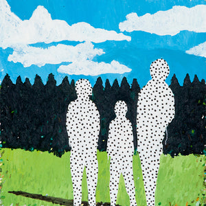 Richard Lewer, Gone without a trace, 2015, oil on canvas, 56.5 x 56.5 cm