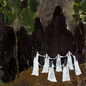 Richard Lewer, The Pact, 2015, oil on canvas, 153 x 153 cm
