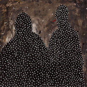 Richard Lewer, Together forever, 2015, oil on canvas, 56.5 x 56.5 cm