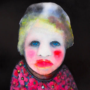 Sally Bourke, Blue Rinse, 2019, oil on canvas, 102 x 82 cm