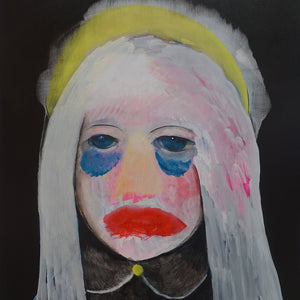Sally Bourke, Blue Moon, 2019, oil on canvas, 82 x 102 cm