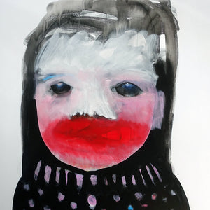 Sally Bourke, The Stand, 2019, oil and acrylic on canvas, 183 x 153 cm, unframed