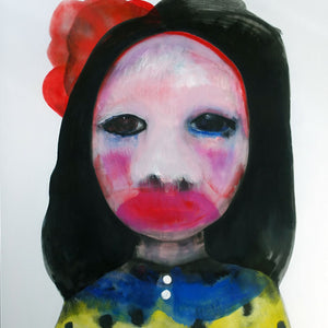 Sally Bourke, War Paint, 2019, oil and acrylic on canvas,153 x 183 cm, unframed