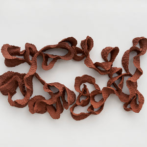 Sam Gold, Into the touch, 2021, terracotta, 55 x 1.04 x 12.5 cm irreg.