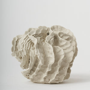 Sam Gold, Thinking about cycles, 2021, raku, 13.7 x 18 cm irreg.