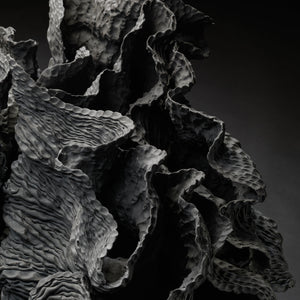 Sam Gold, Contact between us (detail), 2021, stoneware and liquid quartz, 60 x 88 x 53 cm each irreg