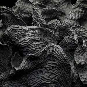 Sam Gold, Contact between us (detail), 2021, stoneware and liquid quartz, 60 x 88 x 53 cm each irreg