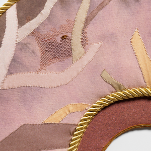Sera Waters, Grief Wreath (detail), 2020-21, cotton, hand-dyed linen, various pre-loved