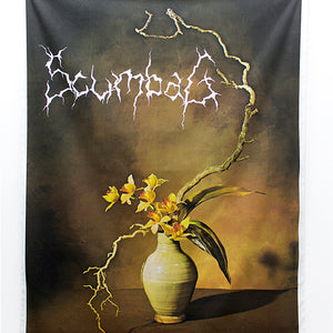 Tony Garifalakis, Scumbag #6, 2017-21, low viscosity screen print ink on cotton lin-en blend, 200 x 145 cm