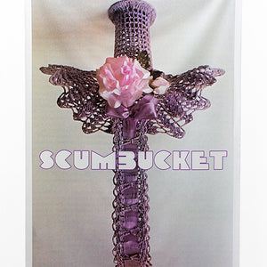 Tony Garifalakis, Scumbucket #1, 2017-21, low viscosity screen print ink on cotton-linen blend, 145 x 100 cm