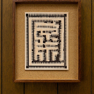 Tony Garifalakis, Untitled, 2018-19, from ‘Garage Romance’, unique inkjet print on Ilford smooth cotton paper, corkboard, and hand-stained Tasmanian oak, 36.4 x 30.3 x 4 cm