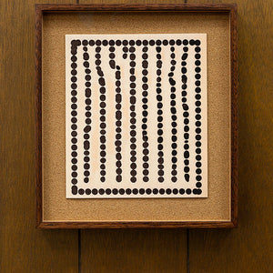 Tony Garifalakis, Untitled, 2018-19, from ‘Garage Romance’, unique inkjet print on Ilford smooth cotton paper, corkboard, and hand-stained Tasmanian oak, 39.5 x 36 x 4 cm (framed)
