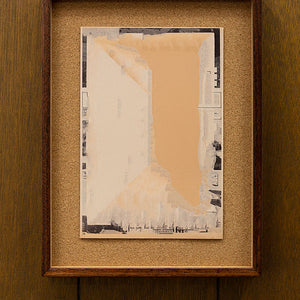 Tony Garifalakis, Untitled, 2018-19, from ‘Garage Romance’, unique inkjet print on Ilford smooth cotton paper, corkboard, and hand-stained Tasmanian oak, 41 x 31.3 x 4 cm