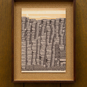 Tony Garifalakis, Untitled, 2018-19, from ‘Garage Romance’, unique inkjet print on Ilford smooth cotton paper, corkboard, and hand-stained Tasmanian oak, 46 x 35 x 4 cm