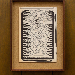 Tony Garifalakis, Untitled, 2018-19, from ‘Garage Romance’, unique inkjet print on Ilford smooth cotton paper, corkboard, and hand-stained Tasmanian oak, 46 x 35 x 4 cm