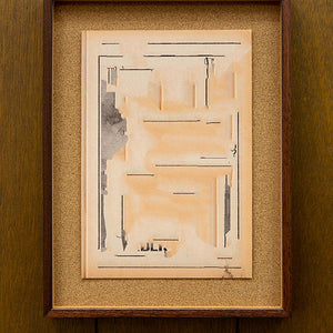 Tony Garifalakis, Untitled, 2018-19, from ‘Garage Romance’, unique inkjet print on Ilford smooth cotton paper, corkboard, and hand-stained Tasmanian oak, 46 x 35 x 4 cm