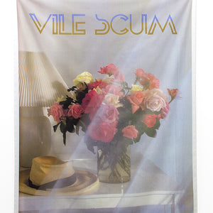 Tony Garifalakis, Vile Scum #1, 2017-21, low viscosity screen print ink on cotton linen blend, 200 x 145 cm