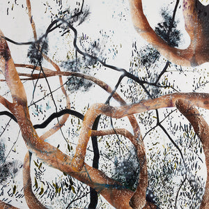 William Mackinnon, Nuclear Family, 2022, acrylic, oil, automotive enamel and glitter on linen, 200 x 150 cm