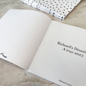 Richard Lewer 'Richard's Disasters: a true story' publication, signed