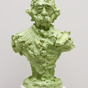 Guy Maestri, The Seer, 2021, painted bronze, 68 x 47 x 26 cm, ed. of 3 + 1 AP